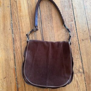 TOM FOR ERA YVES SAINT LAURENT YSL MOMBASA SUEDE FLAP BAG